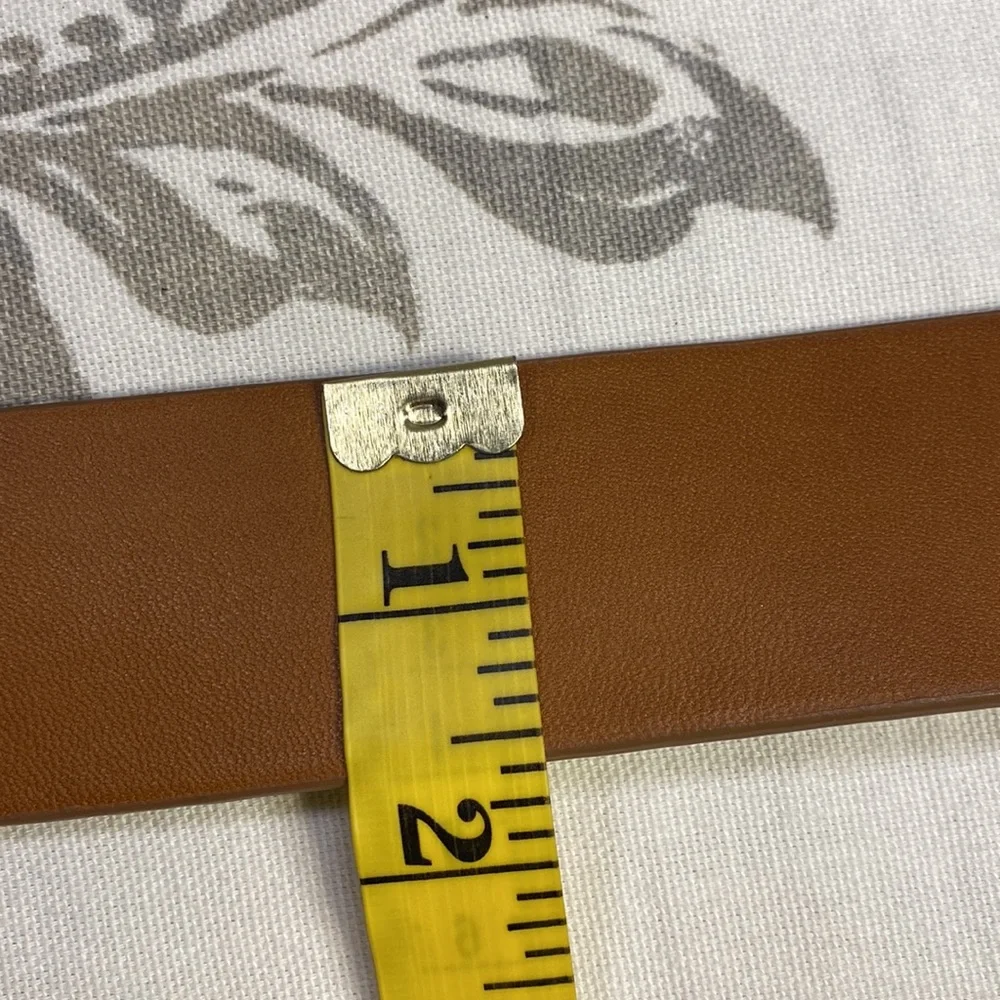 Chicos wide Boho silver‎ tone circle buckle